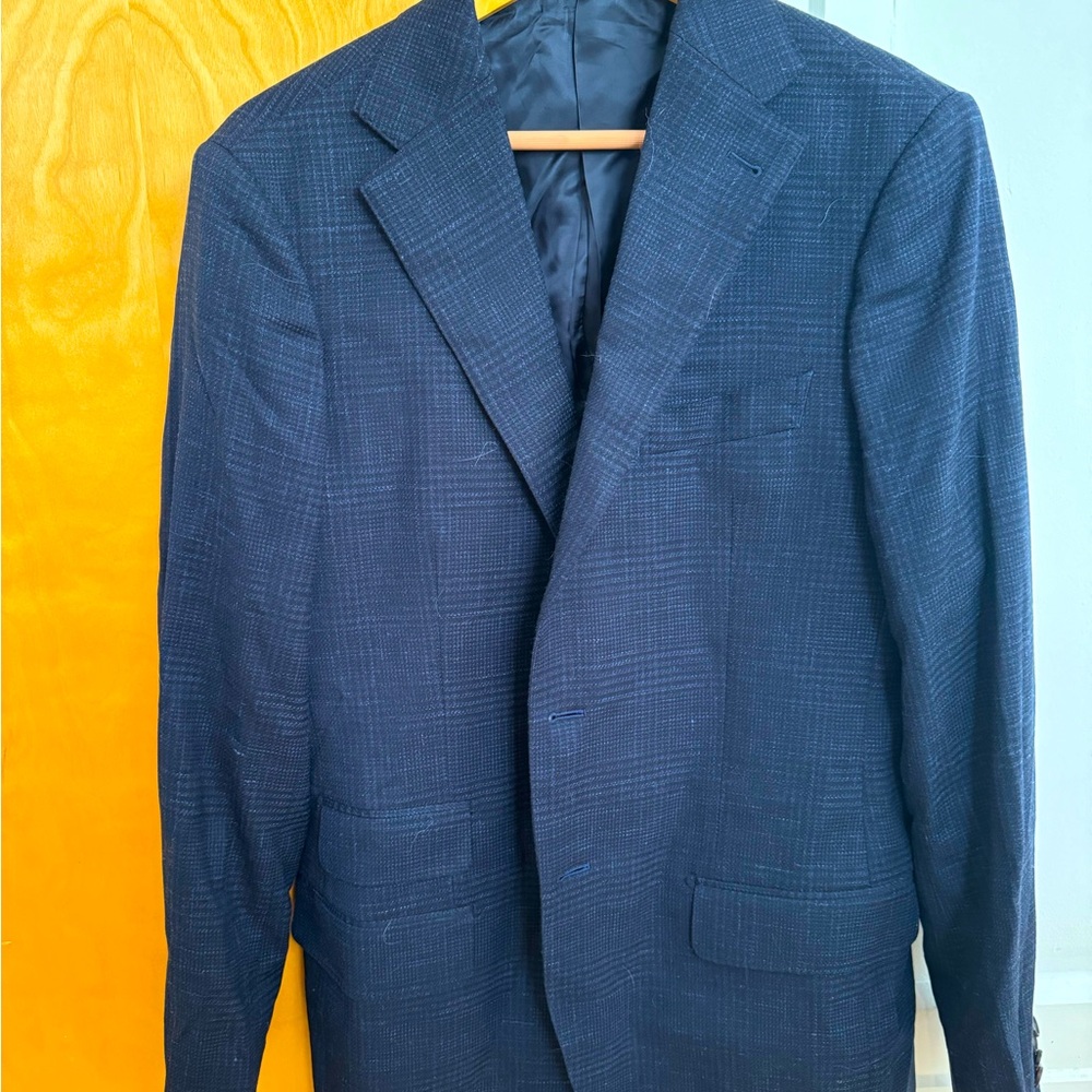Proper cloth men’s blazer 38L Dino filtrate navy